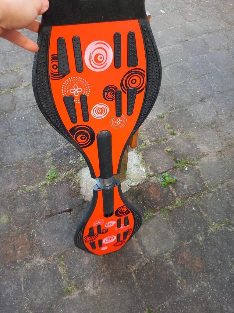 Waveboard - Oranje met Zwarte Patronen, Ophalen of Verzenden, Gebruikt, Waveboard