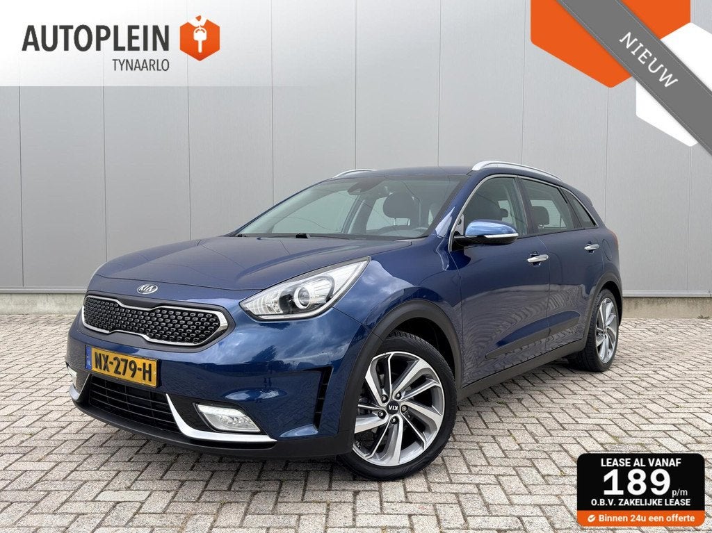 Kia Niro 1.6 GDi Hybrid First Edition Carplay|NL Auto|Trekha, Gebruikt, Euro 6, Met garantie (alle), Blauw