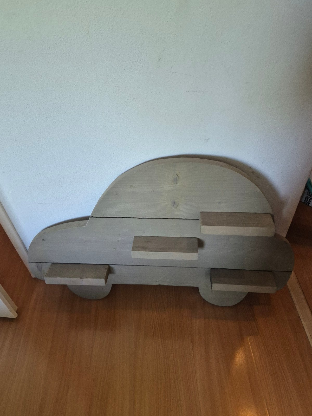 Uniek houten wandrek auto voor kinder- of babykamer, Ophalen of Verzenden