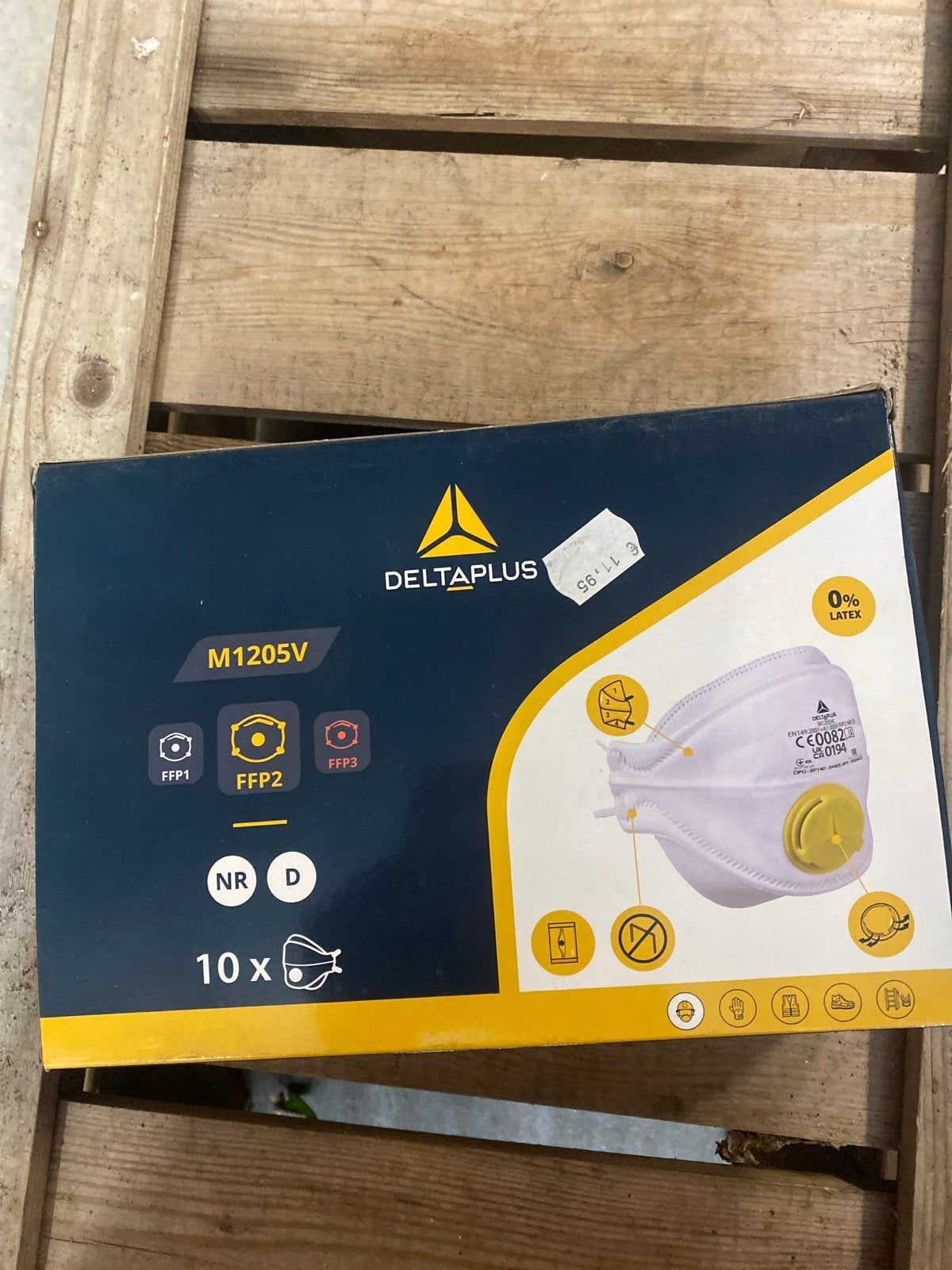 Deltaplus M1205V FFP2 Stofmaskers met ventiel (10 stuks), Stofmaskers, Onbekend, Nieuw, Ophalen of Verzenden