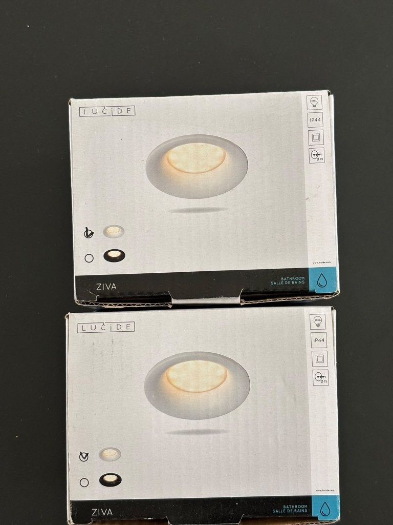 2 bouwspots, Ophalen, Zo goed als nieuw, E27 (groot), Led-lamp