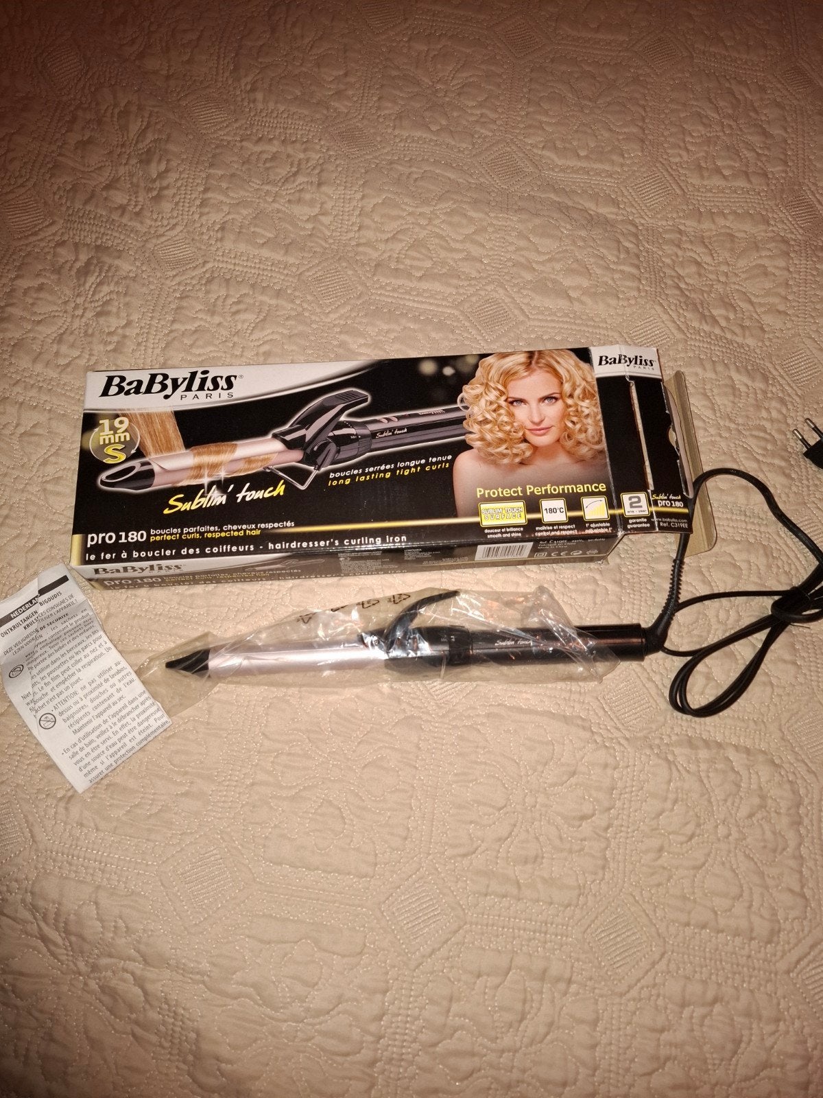 BaByliss Krultang 19mm - Sublim' Touch - Pro 180, Witgoed en Apparatuur, Ophalen of Verzenden, Nieuw, Haarverzorging