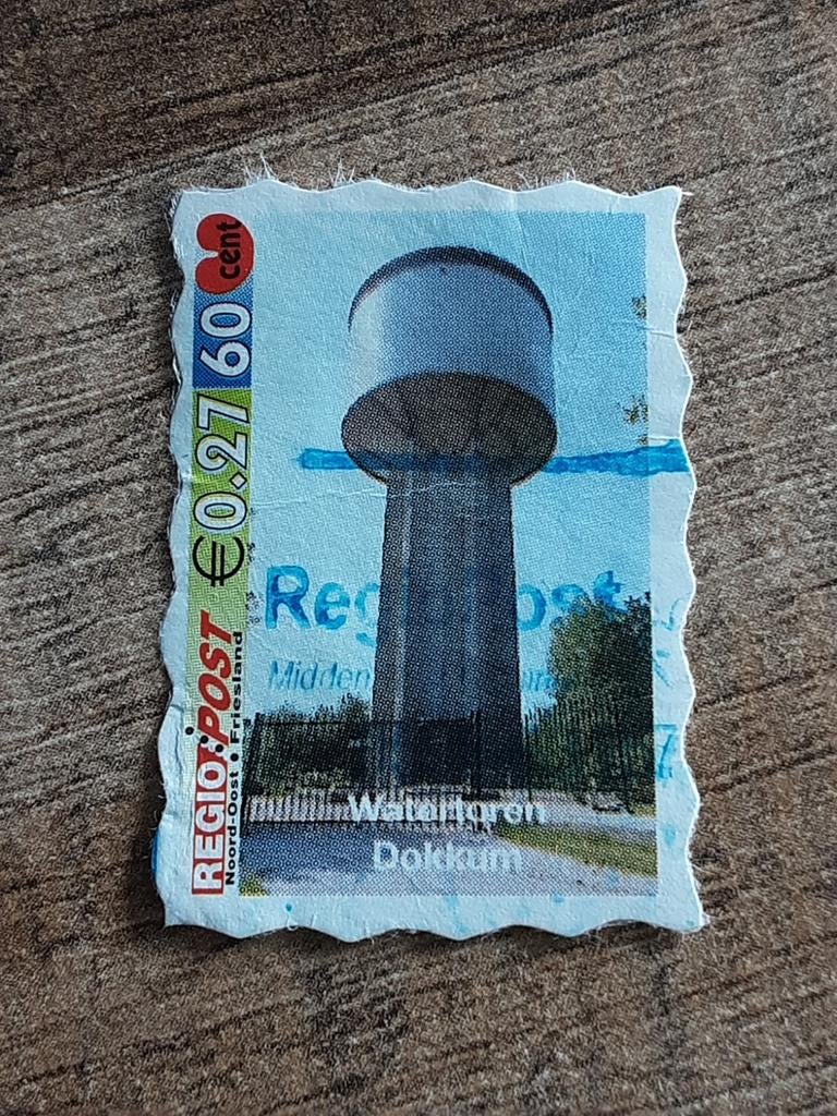 Regiopost. Watertoren Dokkum.  ( gest), Ophalen of Verzenden