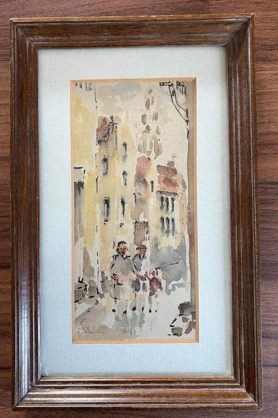 2x Pie Wilhelmus - Maastricht, Antiek en Kunst, Kunst | Schilderijen | Klassiek, Ophalen of Verzenden