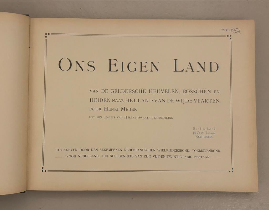 Ons Eigen Land - ANWB - Deel 3, Boeken, Ophalen of Verzenden, 20e eeuw of later, Gelezen
