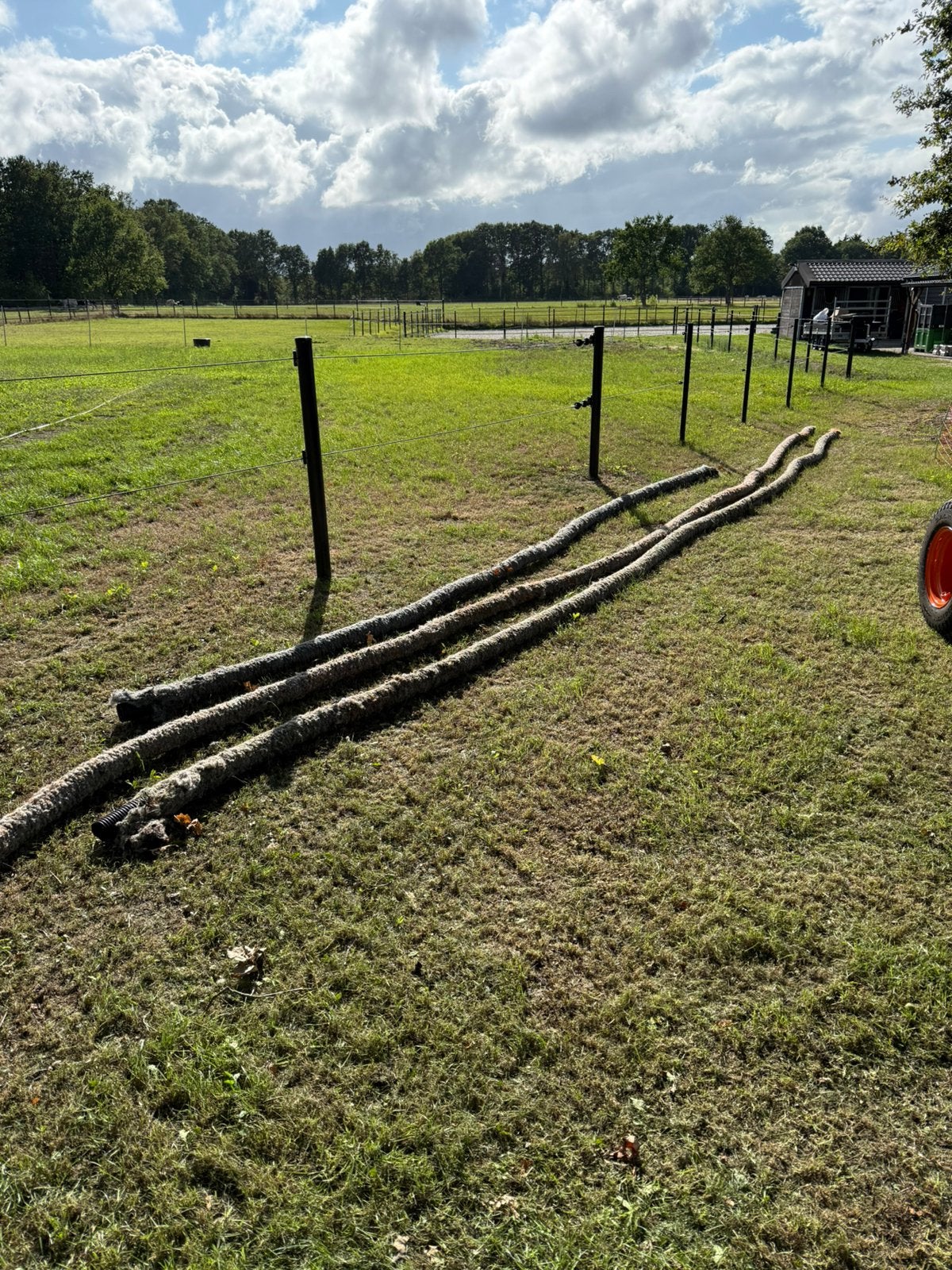 3x nieuwe drainage slangen 2x 11m 1x 7m, Doe-het-zelf en Verbouw, Buizen en Afvoer, Ophalen, Pvc, Minder dan 20 mm, 6 meter of meer