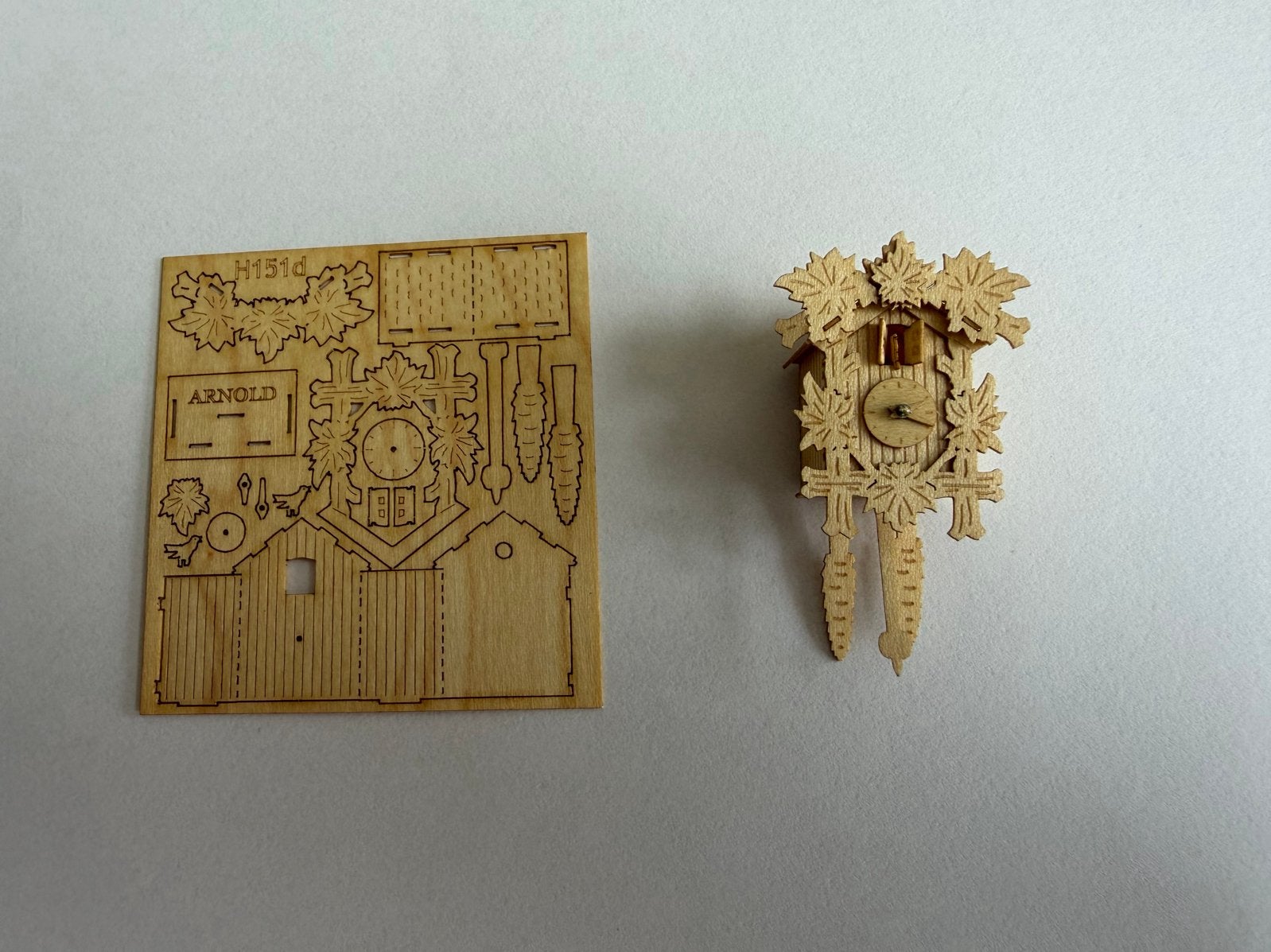 Miniatuur Koekoeksklok, Schaal 1:12, Ophalen of Verzenden, Nieuw, Poppenhuis