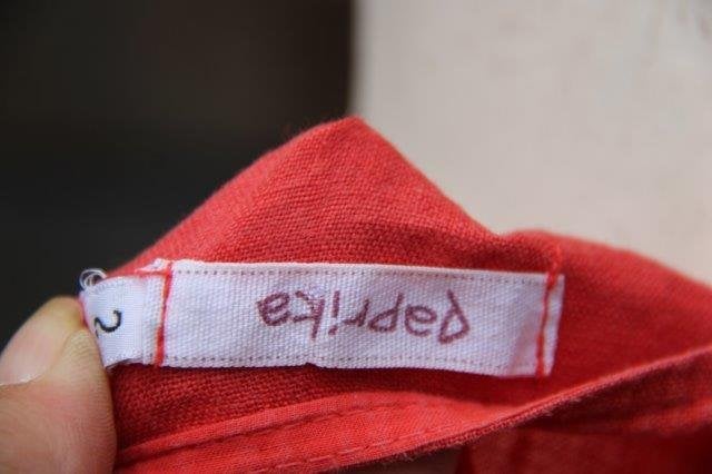Tuniek rood Paprika mt 3 (48) Vaste prijs AANBIEDING, Maat 46/48 (XL) of groter, Ophalen of Verzenden, Zo goed als nieuw, Paprika