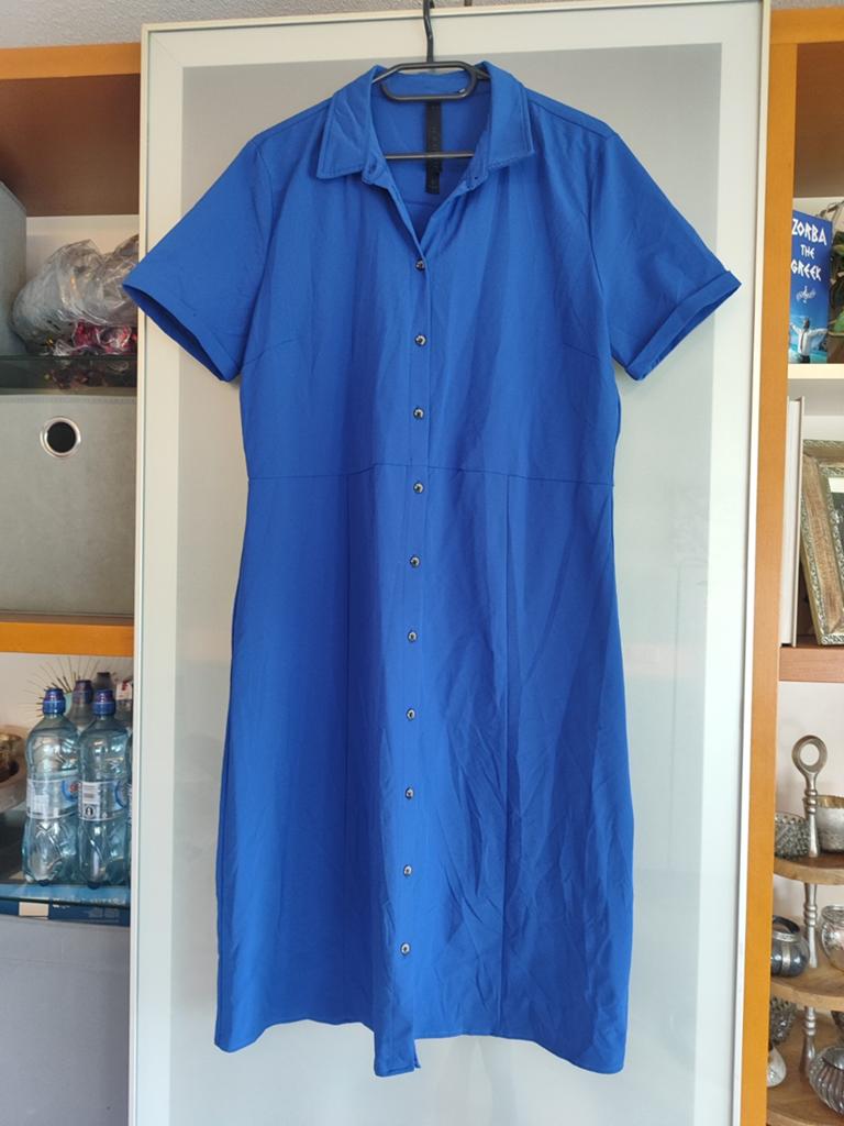 Leuke zomer jurk je m'appelle travelstof xl blauw, Kleding | Dames, Jurken, Blauw, Maat 46/48 (XL) of groter, Ophalen of Verzenden