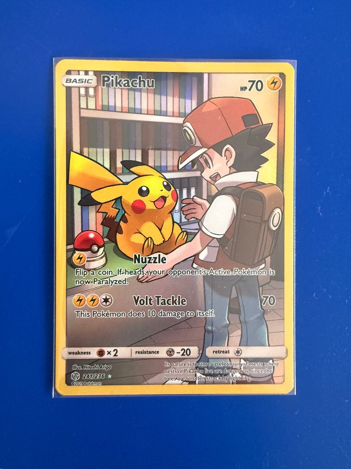 Pikachu - SM241/236  NM, Ophalen of Verzenden, Zo goed als nieuw