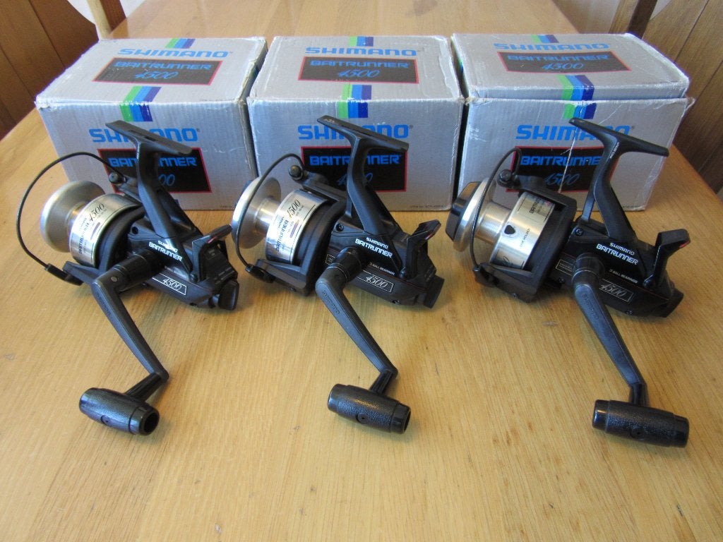 3 karperhengels handgebouwd + 3 shimano 4500 molens enz, Ophalen of Verzenden, Zo goed als nieuw, Overige typen