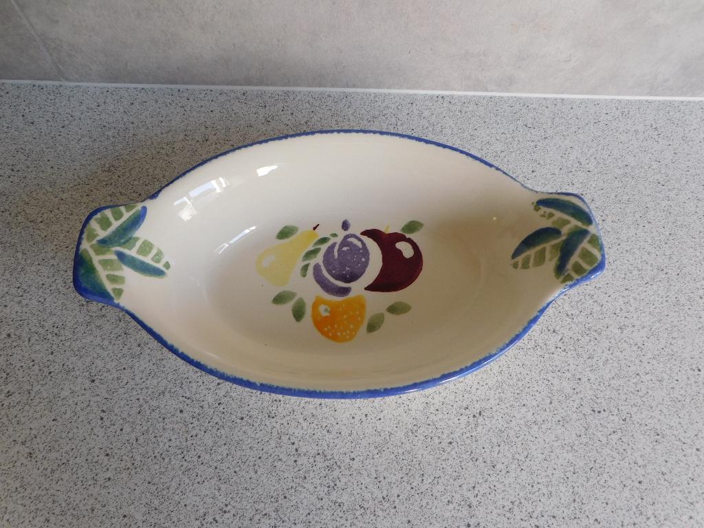 Schaal 24x14 cm. Spongeware Dorset Poole Pottery England, Ophalen of Verzenden