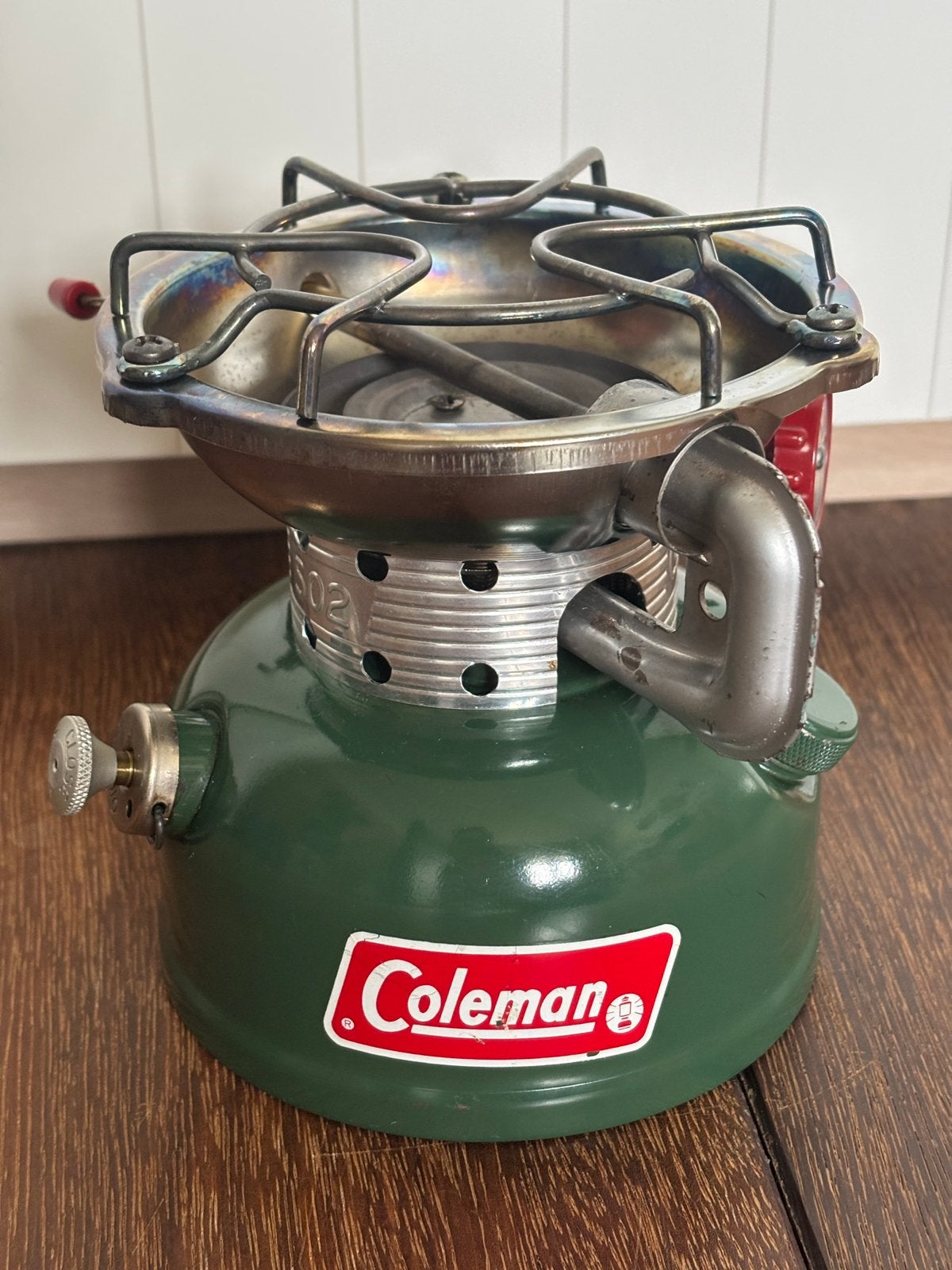vintage Coleman 502 sportster, 1 pits brander uit 1973, Ophalen of Verzenden, Gebruikt