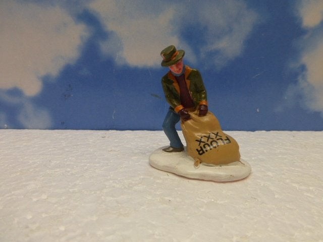 lemax lugging floor kerstdorp poppetje figurine beeldje, Ophalen of Verzenden, Zo goed als nieuw
