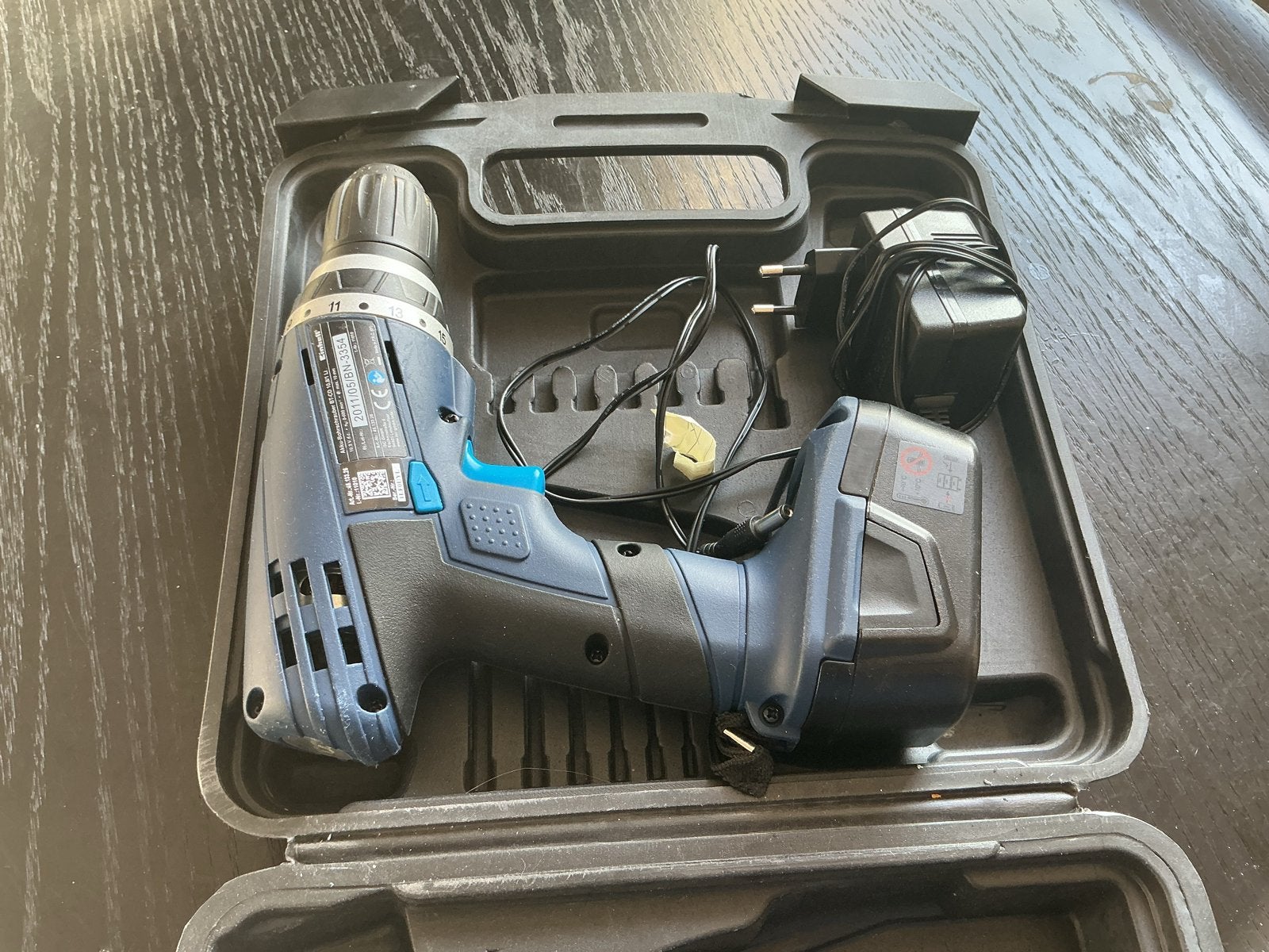 Einhell Accuboormachine met koffer - Goede staat, Ophalen, Gebruikt, Minder dan 400 watt, Boor- en Schroefmachine