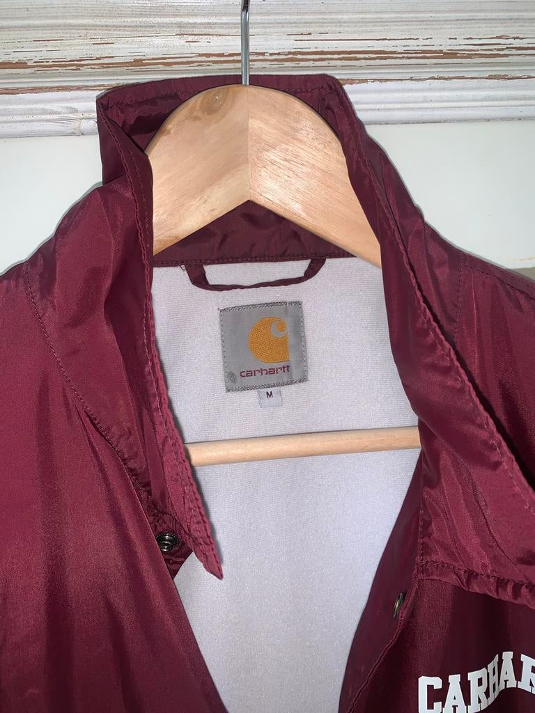 Carhartt Coach Jacket - Maat M - Bordeauxrood, Ophalen of Verzenden, Zo goed als nieuw, Maat 48/50 (M), Overige kleuren