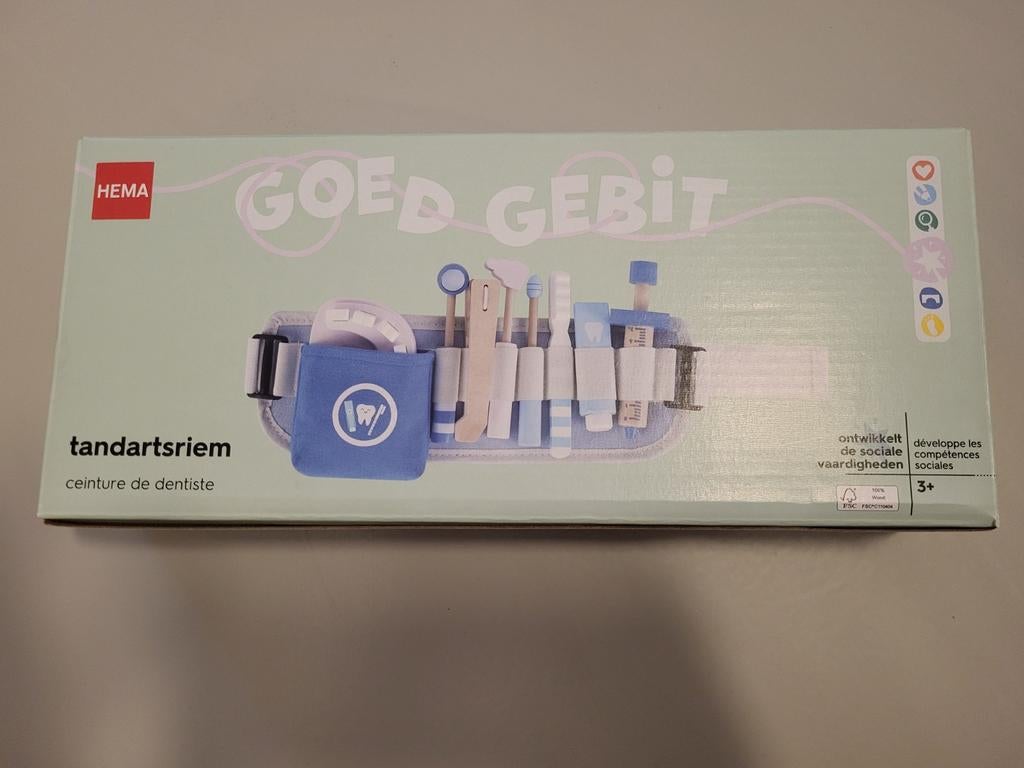 Houten tandartsriem - Hema, Kinderen en Baby's, Speelgoed | Houten speelgoed, Ophalen of Verzenden, Zo goed als nieuw, Overige typen