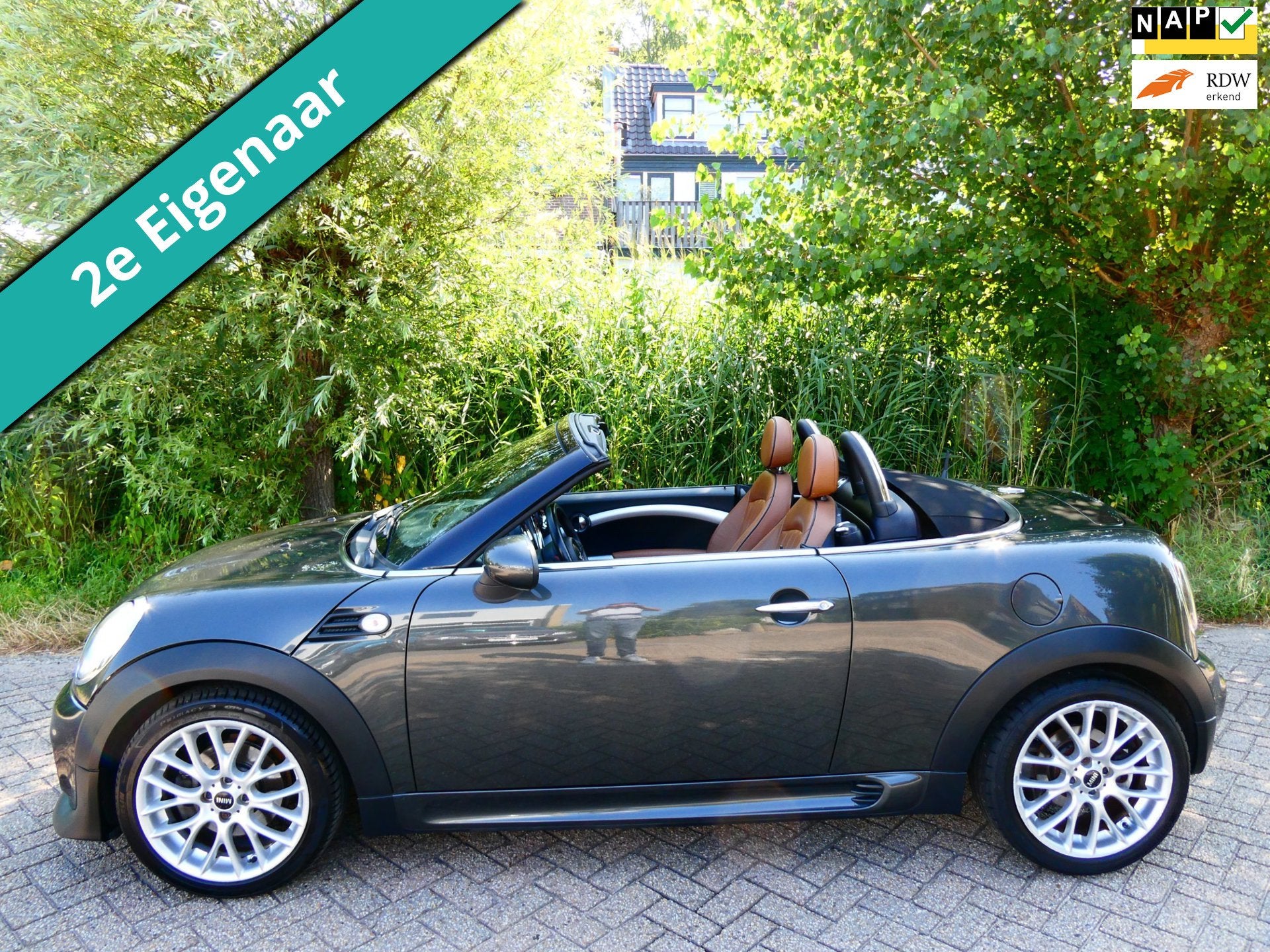 Mini Roadster 1.6 Cooper 122pk 2e eig. 138.000km. Clima Lede, Auto's, Voorwielaandrijving, Euro 5, Gebruikt, Roadster