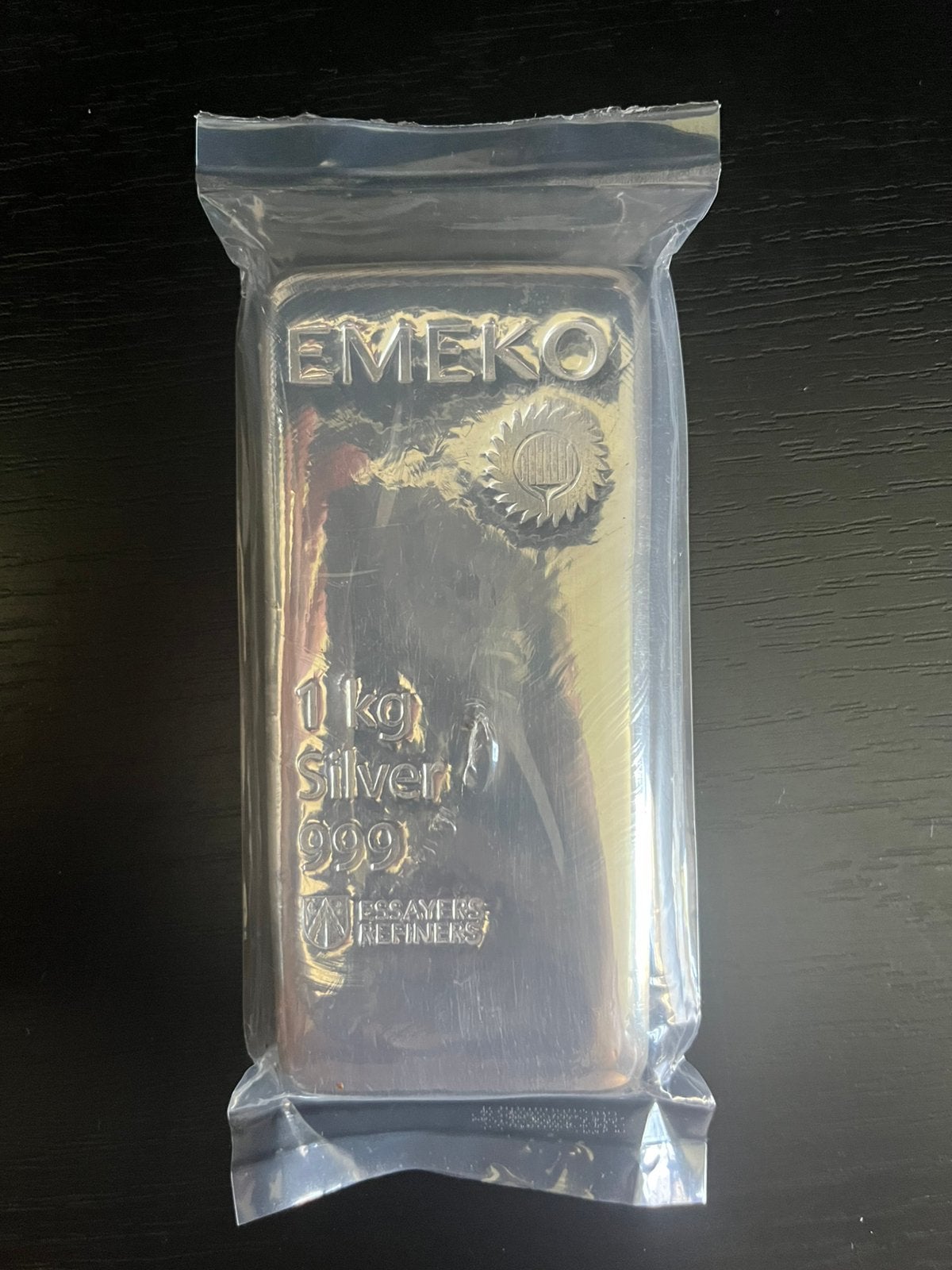Emeko 1kg baar, Ophalen of Verzenden, Zilver
