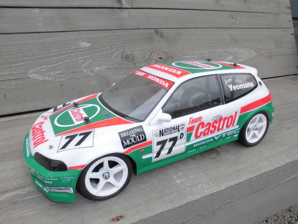 TAMIYA HONDA CIVIC op een TT01E CHASSIS, Hobby en Vrije tijd, Zo goed als nieuw, Schaal 1:10, Auto onroad, Ophalen