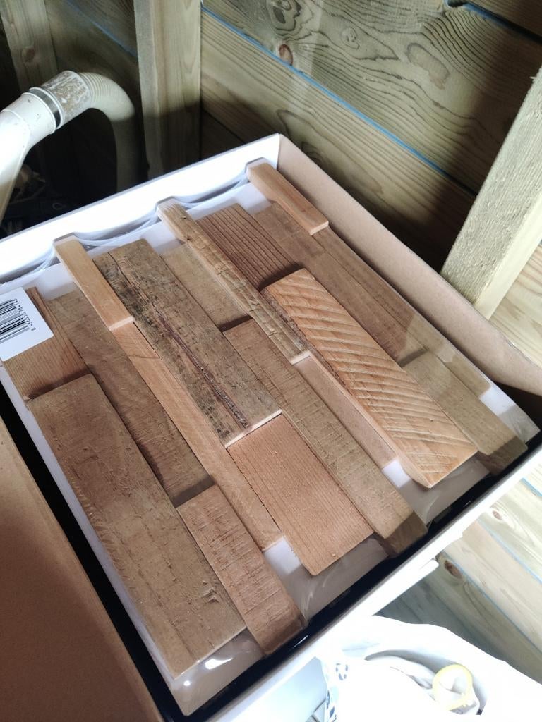 7 dozen Akoestische wandpanelen Nieuw in doos! Bespreekbaar, Doe-het-zelf en Verbouw, Platen en Panelen, Ophalen, Nieuw, Hout