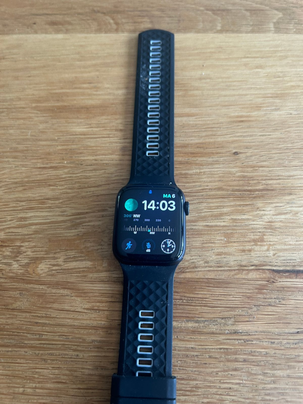 Apple watch se 44 mm aluminium case, Ophalen, Zo goed als nieuw, Zwart, IOS