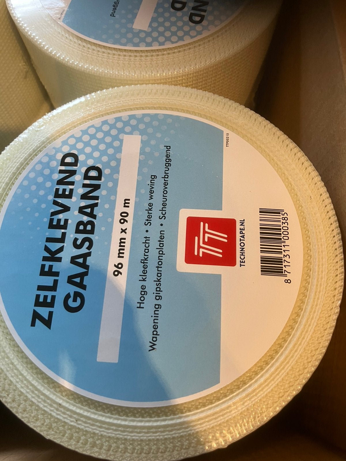 Glasvezeltape - gaasband - stuctape 96 mm, Ophalen of Verzenden, Nieuw