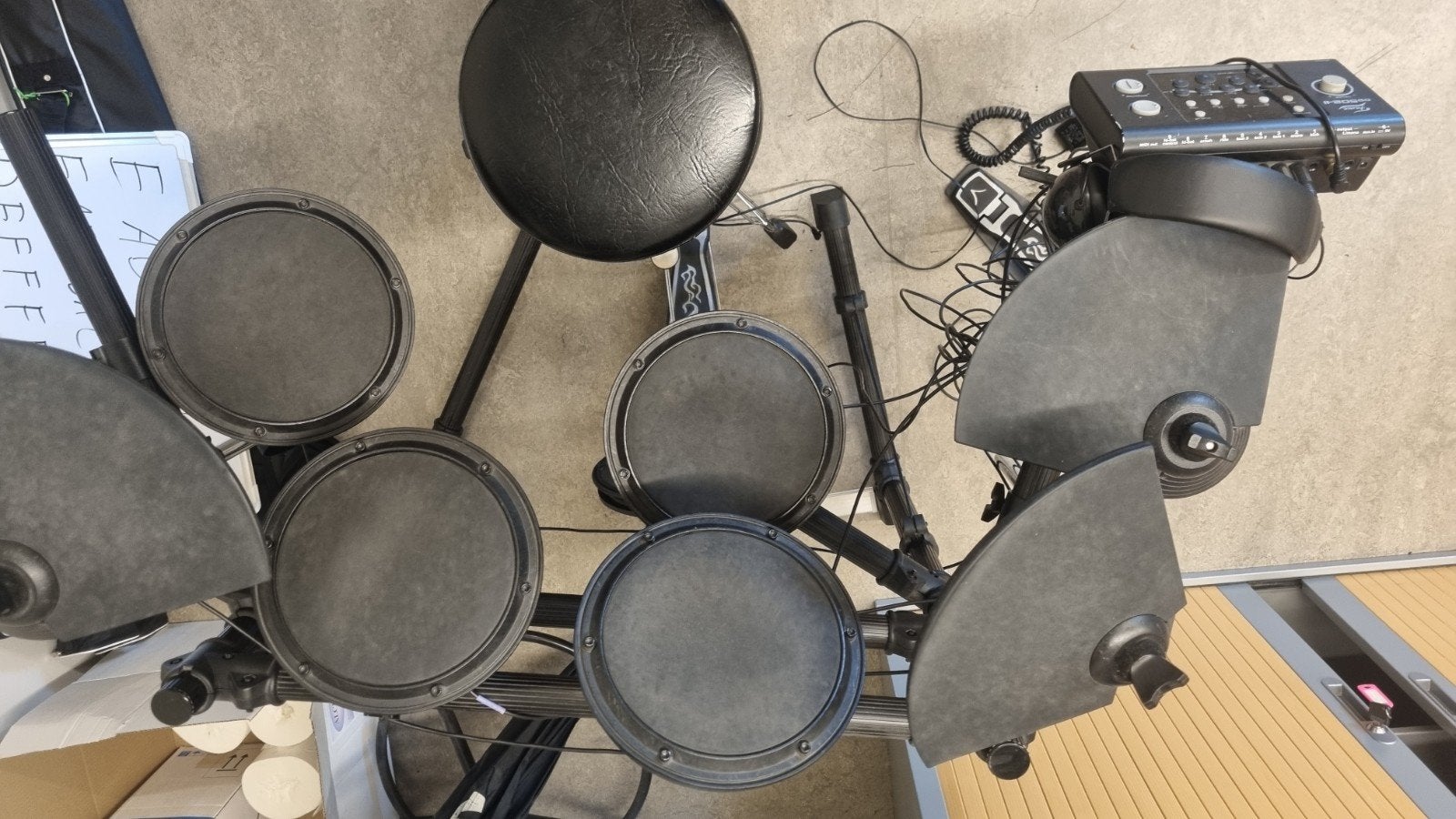 Fame DD502-II Elektronisch Drumstel met Kruk, Muziek en Instrumenten, Ophalen, Gebruikt, Overige merken, Elektronisch