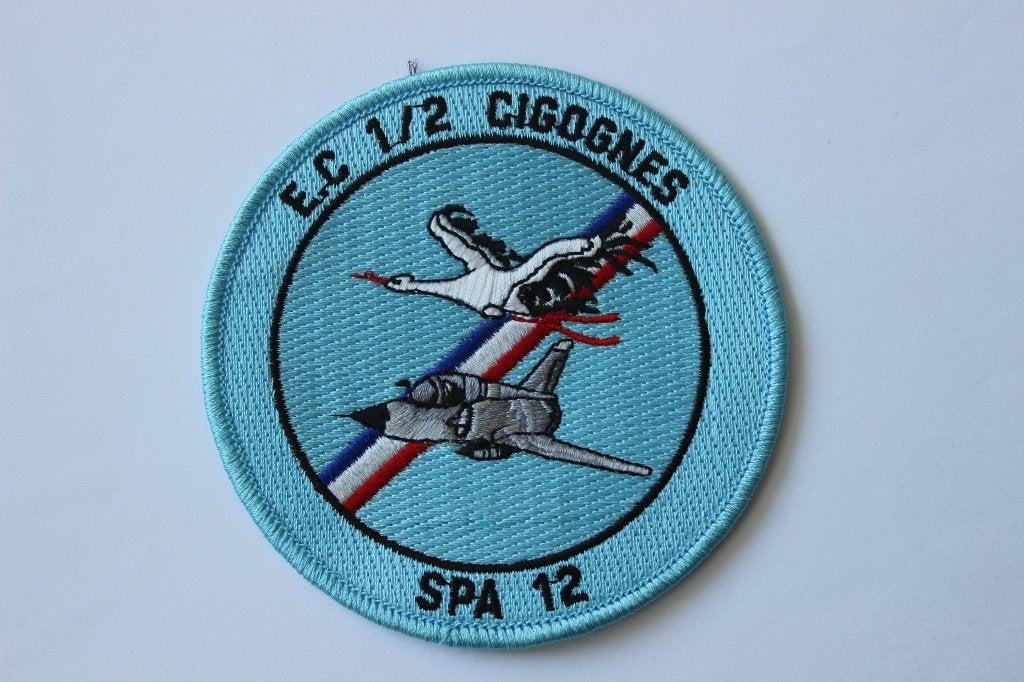 patch spa  12  french  air force  mirage  2000, Verzenden, Zo goed als nieuw, Patch, Badge of Embleem