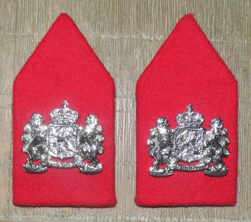 Setje Kraagstukken Korps Nationale Reserve (Natres), Verzenden, Landmacht, Nederland, Embleem of Badge