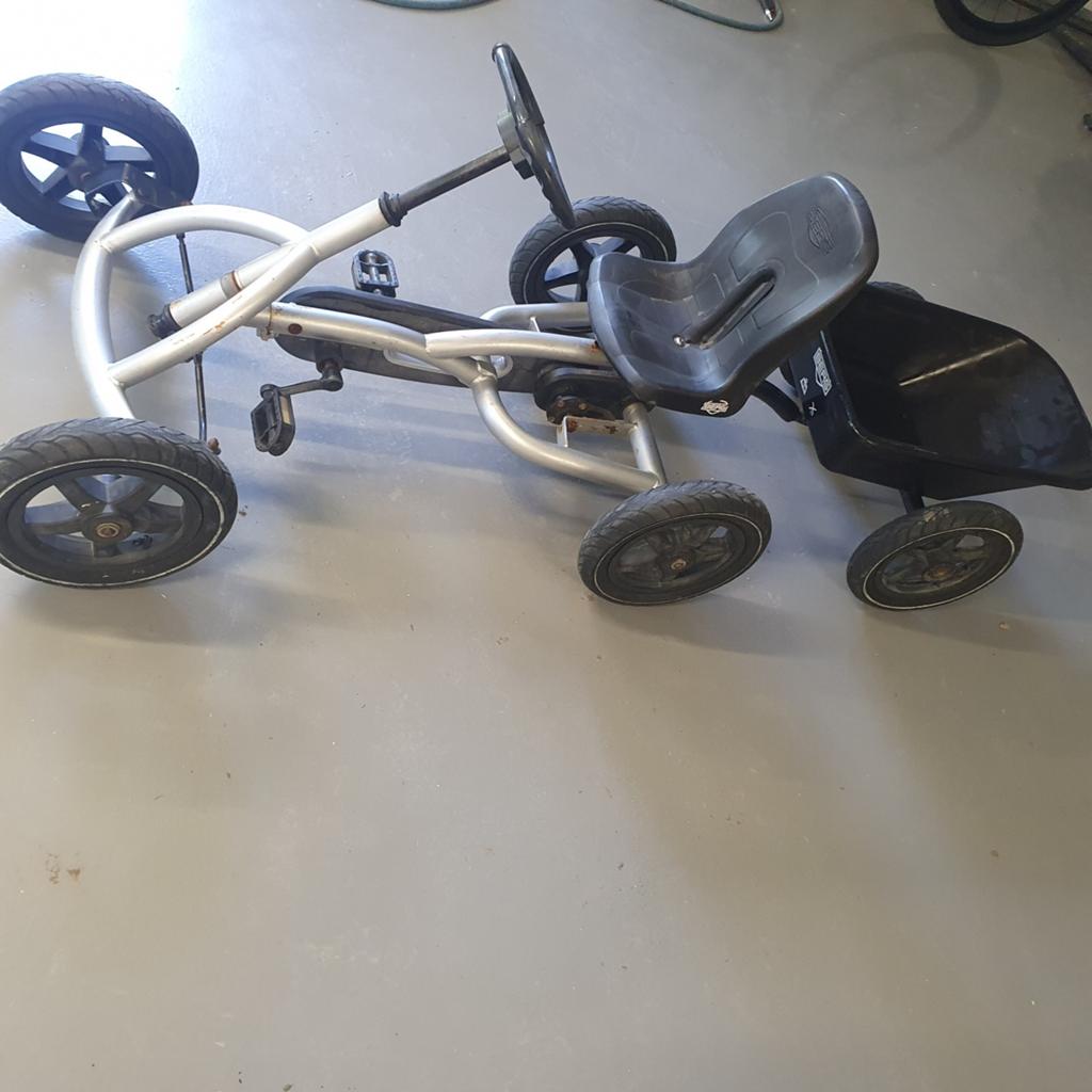Berg skelter Buddy zilver met aanhanger, Ophalen