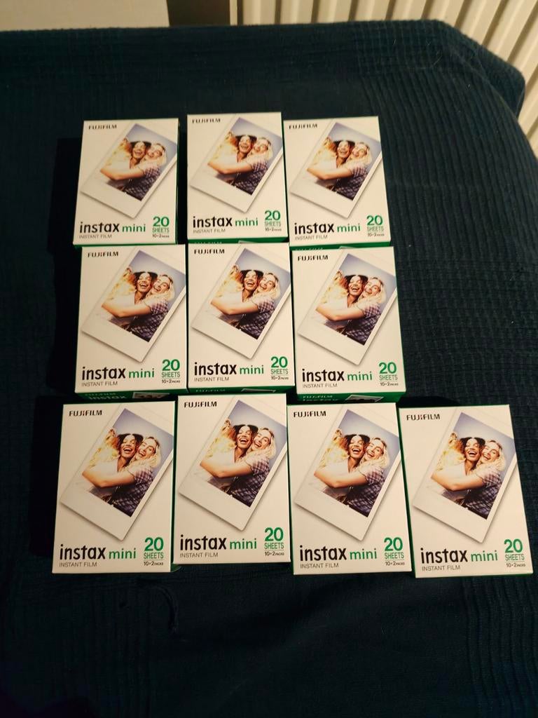 10x Fujifilm Instax Mini Instant Film 20 sheets (200 foto's), Ophalen of Verzenden, Nieuw, Fuji