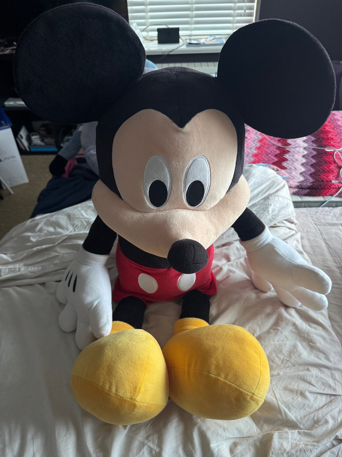 Officiele disneyland Parijs Mickey Mouse knuffel GROOT, Ophalen, Mickey Mouse, Zo goed als nieuw, Knuffel