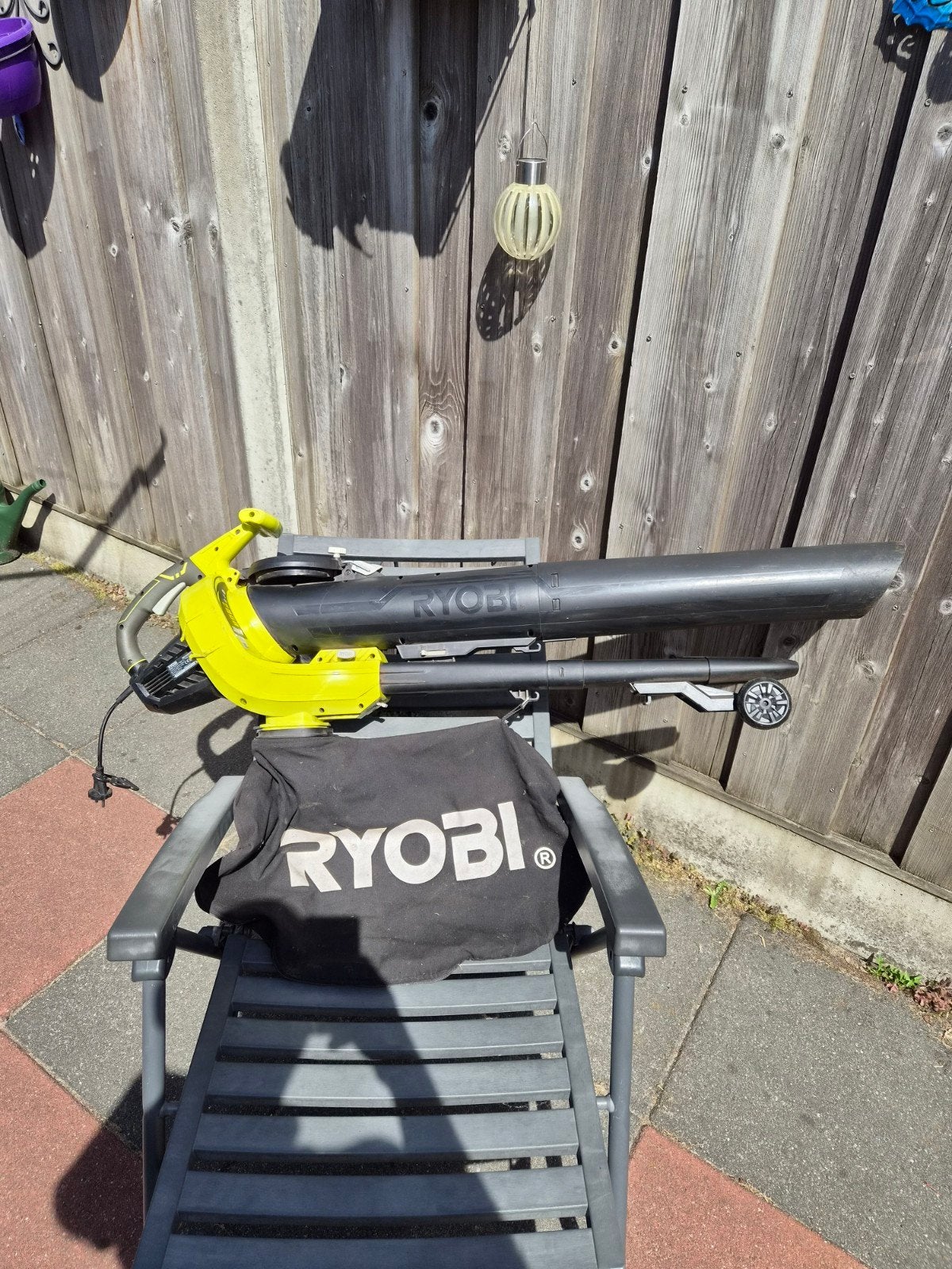 RYOBI BLADBLAZER MET OPVANGZAK (ZWART/GEEL, Tuin en Terras, Ophalen, Handgedragen, Zo goed als nieuw, Met opvangzak