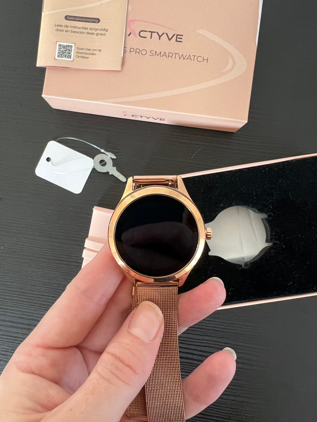 Actyve Smartwatch Dames Rosé Goud, Sieraden, Tassen en Uiterlijk, Smartwatches, Nieuw, iOS, Roze, Ophalen of Verzenden