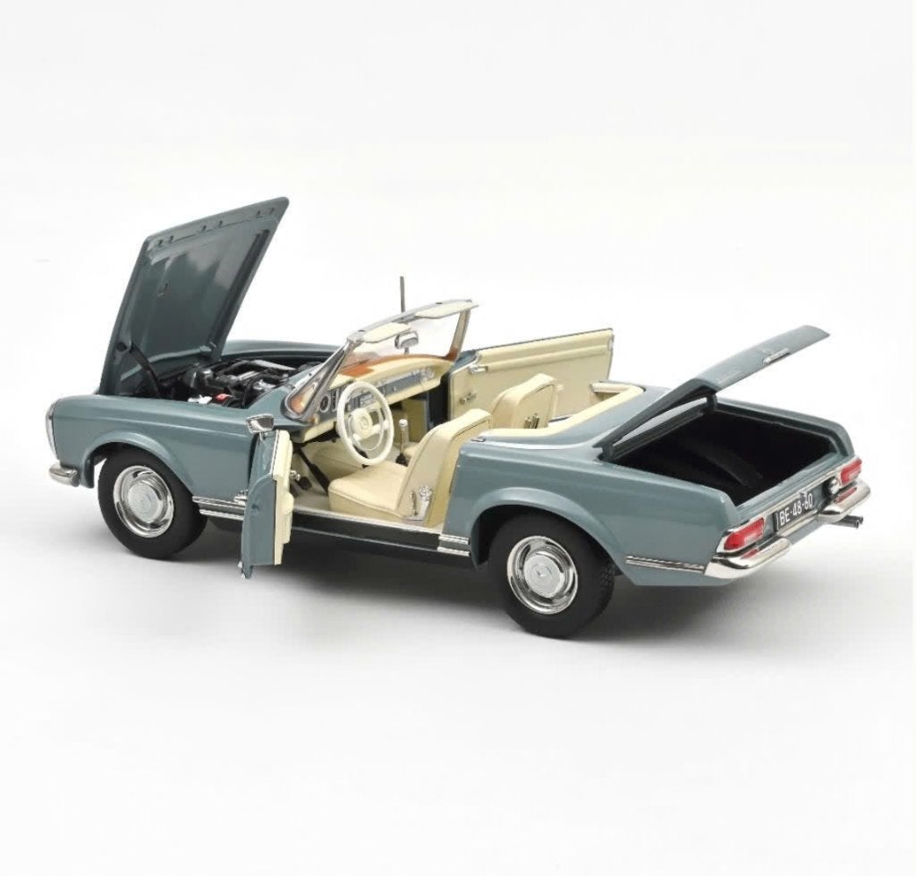 Mercedes Benz 230 SL 1963 l. Blauw 1/18 NOREV ref. 183992, Hobby en Vrije tijd, Verzenden, Nieuw, Auto, Norev