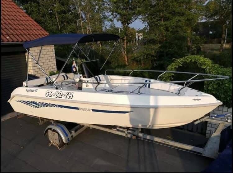 Aquamar 17 consoleboot met 80 PK Yahama buitenboordmotor, Watersport en Boten, Vis- en Consoleboten, 5 m, 80 pk, 2 m, Viertaktmotor