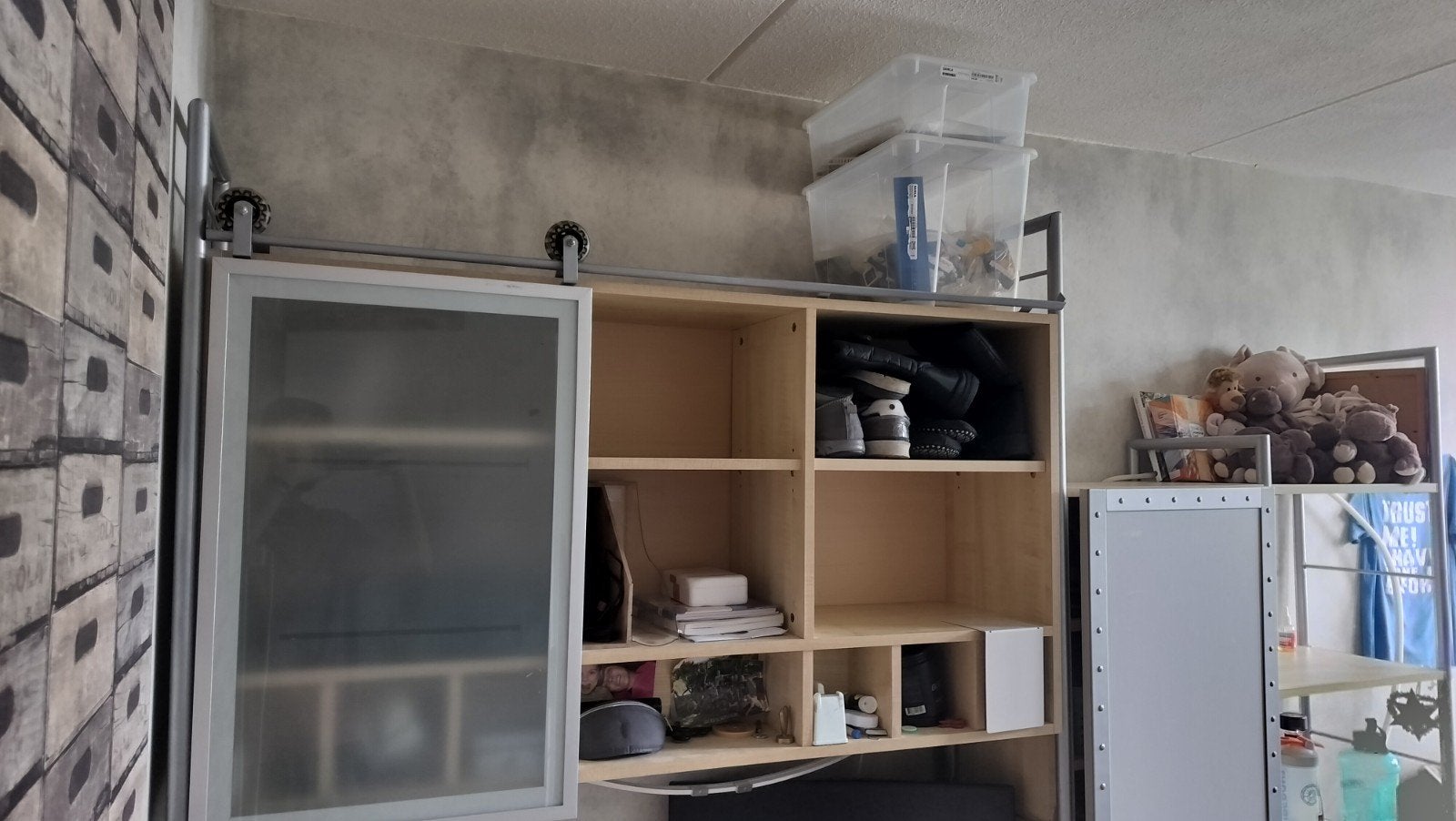 kinderkamer kast met bureau, Ophalen, 25 tot 50 cm, 200 tot 250 cm, 150 tot 200 cm