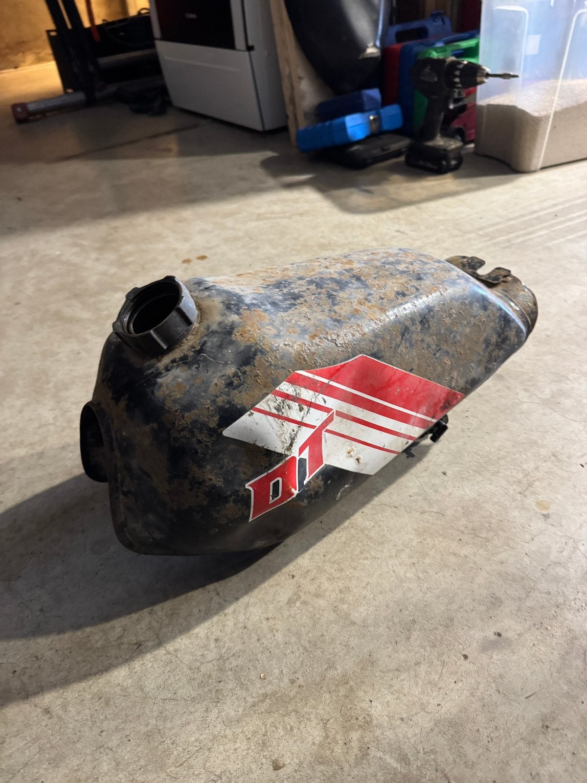 Yamaha DT tank zwart, Ophalen of Verzenden, Zo goed als nieuw, Tank, Yamaha