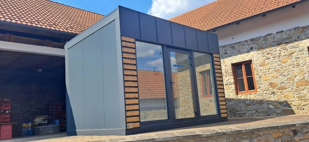 Tuinkantoor Helsinki 4x3m - Verhoog productiviteit - bestel!, Overige materialen, 200 tot 400 cm, Tuinhuis, 250 tot 500 cm