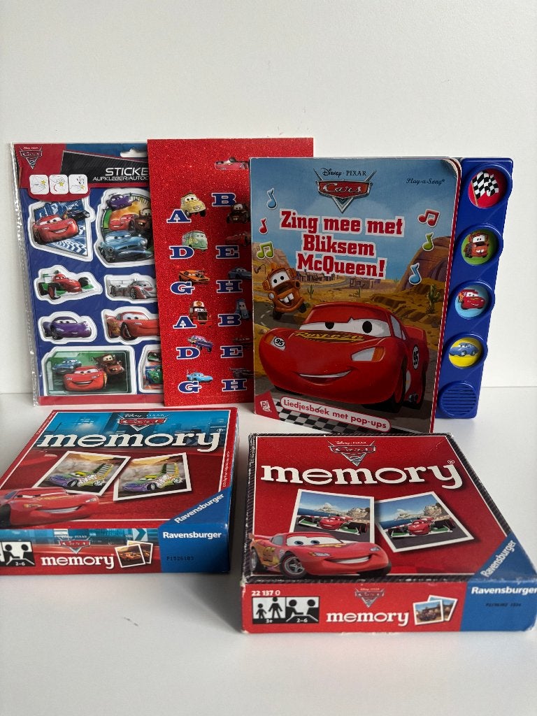 Cars set 2Verschillende memory (1gebruikt 1spel als nieuw, Ophalen of Verzenden, Zo goed als nieuw, Knutselen