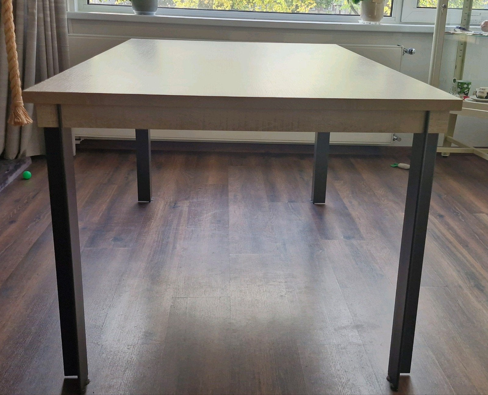 Sanders Eettafel Veresa 160cm, Ophalen, Gebruikt, Modern, Industrieel, 50 tot 100 cm