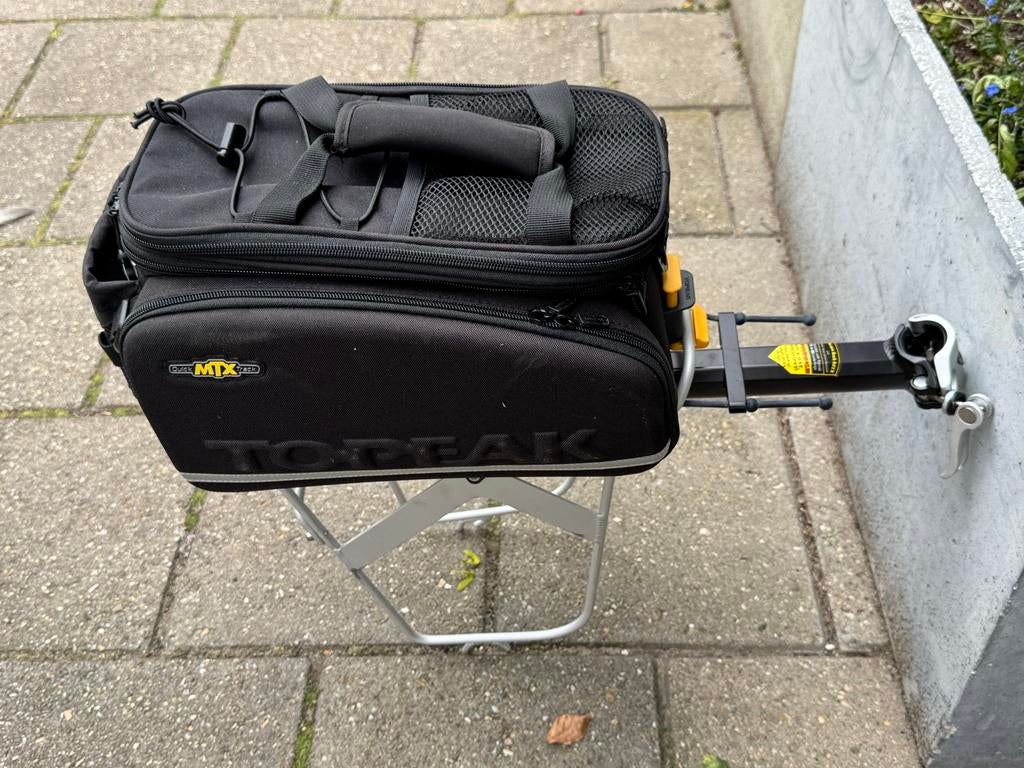 Topeak TrunkBag DX met BeamRack MTX E-Type, Ophalen of Verzenden, Zo goed als nieuw