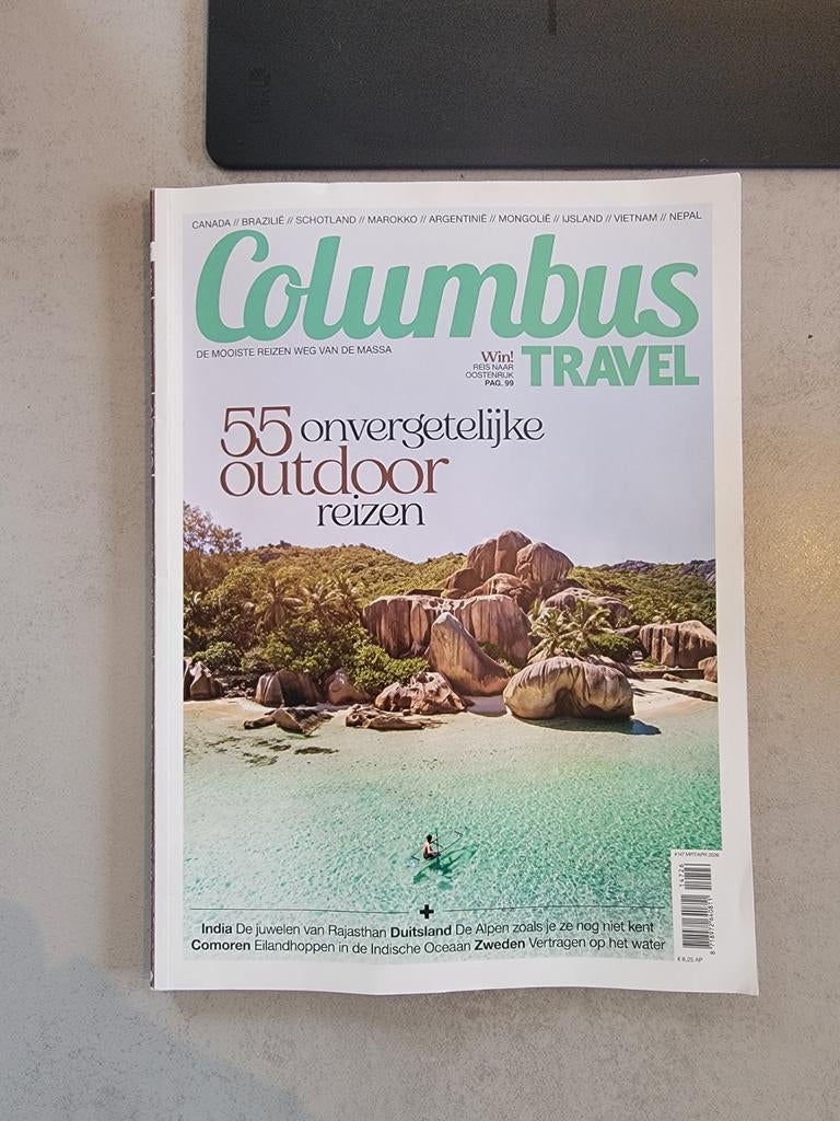 Columbus Travel Magazine – Editie 147 (maart/april 2026), Ophalen of Verzenden, Zo goed als nieuw, Overige typen
