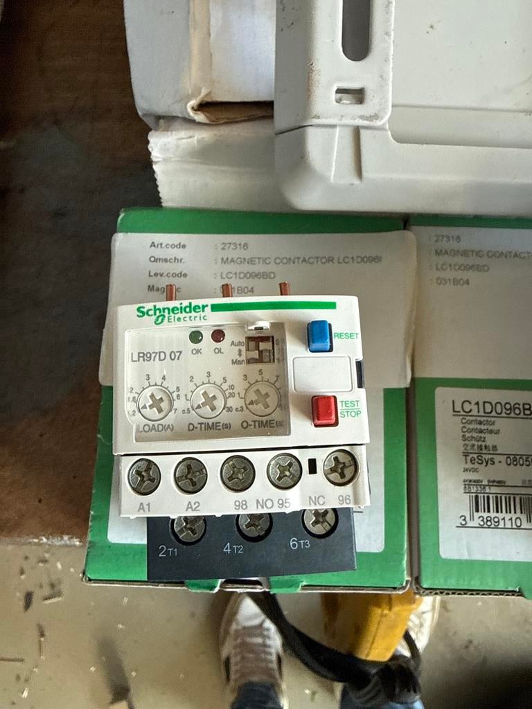 Schneider Electric LR97D07B Motorbeveiligingsrelais (5x), Hobby en Vrije tijd, Elektronica-componenten, Nieuw, Ophalen of Verzenden