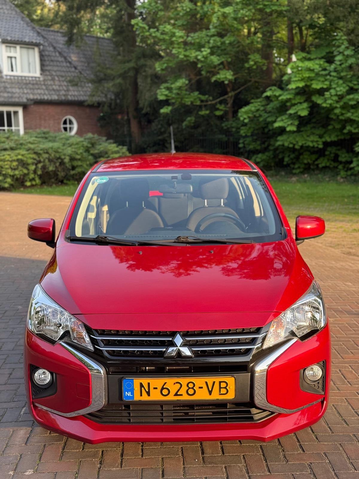 Mitsubishi Space Star 1.2 Mivec Cleartec As&g 71pk 2022 Rood, Auto's, Mitsubishi, Voorwielaandrijving, Start-stop-systeem, 200 kg