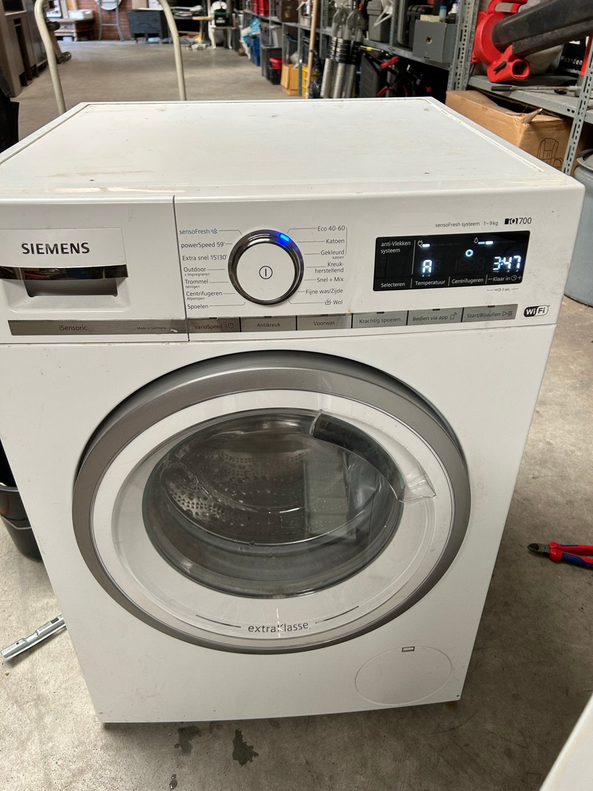 Siemens iQ700 wasmachine (2021) voor onderdelen MOET WEG!!, Ophalen, 8 tot 10 kg, 1600 toeren of meer, Voorlader