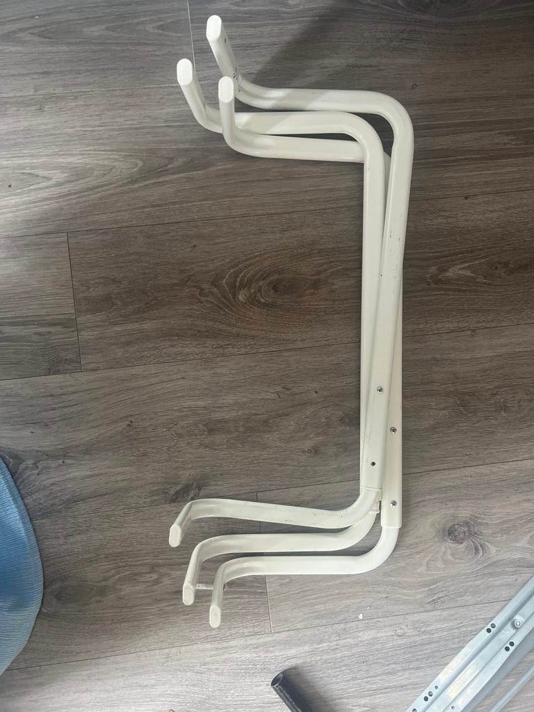 Witte wandkapstok met 3 haken, Ophalen of Verzenden, Zo goed als nieuw