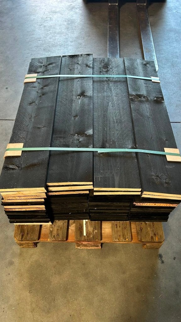 vuren steigerplank gedroogd en geïmpregneerd zwart, Ophalen, Nieuw, Minder dan 180 cm, Planken