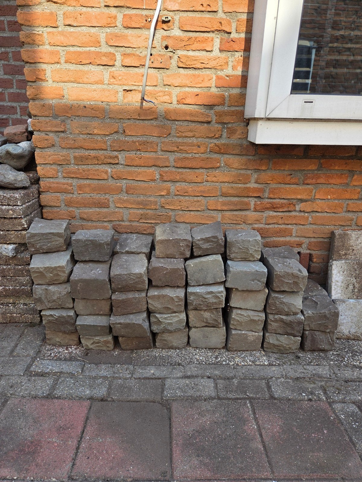 Gebruikte terrasstenen voor terras of plantenbakken, Ophalen, Gebruikt, Klinkers, 5 tot 10 m²